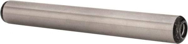 Value Collection - 1/2" Diam x 4" Pin Length Grade 8 Alloy Steel Pull Out Dowel Pin - 1 Rounded & 1 Threaded End - Benchmark Tooling