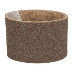 3M - 3-1/2" Wide x 15-1/2" OAL, Aluminum Oxide Abrasive Belt - Aluminum Oxide, Coarse, Nonwoven, Series SC-BS - Benchmark Tooling