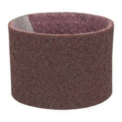 3M - 3-1/2" Wide x 15-1/2" OAL, Aluminum Oxide Abrasive Belt - Aluminum Oxide, Medium, Nonwoven, Series SC-BS - Benchmark Tooling