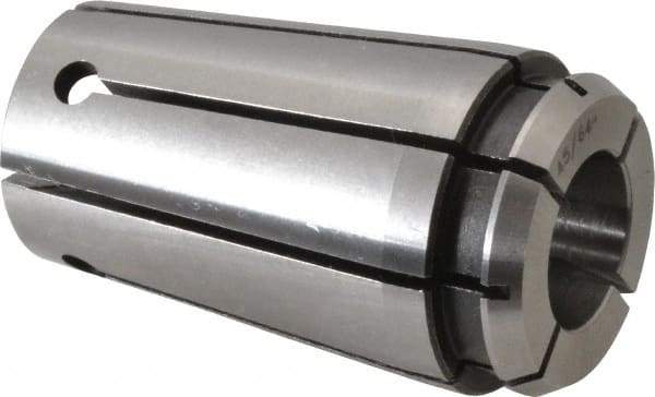 Accupro - TG/PG 100 45/64" Standard Single Angle Collet - 0.02mm TIR, 60.14mm OAL, 34.26mm Overall Diam - Exact Industrial Supply