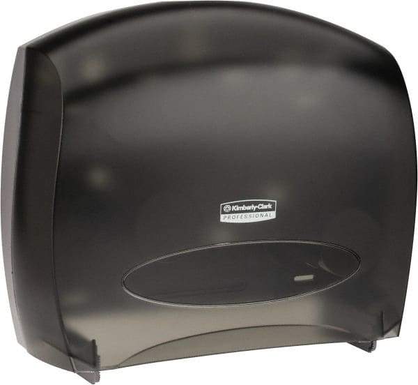 Kimberly-Clark Professional - Jumbo Double Roll Plastic Toilet Tissue Dispenser - 16" Wide x 13-7/8" High x 5-3/4" Deep, Gray - Benchmark Tooling