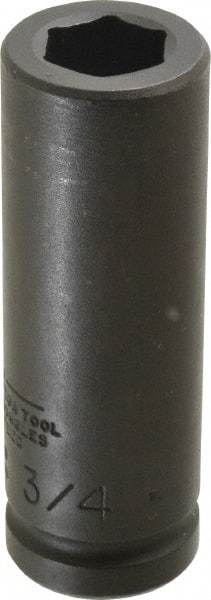 Proto - 3/4" Drive 3/4" Deep Thin Wall Impact Socket - 6 Points, 4" OAL - Benchmark Tooling