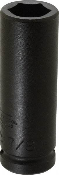 Proto - 3/4" Drive 7/8" Deep Thin Wall Impact Socket - 6 Points, 4" OAL - Benchmark Tooling