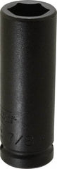 Proto - 3/4" Drive 7/8" Deep Thin Wall Impact Socket - 6 Points, 4" OAL - Benchmark Tooling