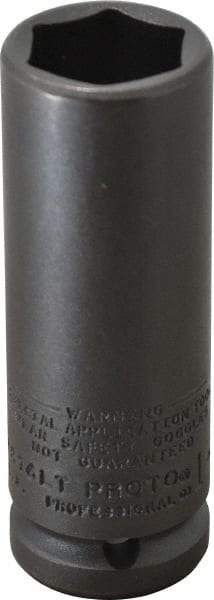 Proto - 3/4" Drive 1" Deep Thin Wall Impact Socket - 6 Points, 4" OAL - Benchmark Tooling