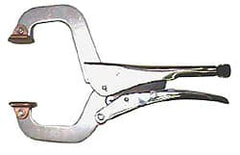 Grip-On - 14" OAL Standard Jaw Stepped C-Clamp Weld Locking Pliers - Exact Industrial Supply