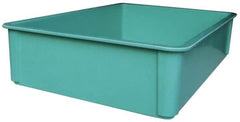 MFG Tray - 400 Lb Load Capacity Green Fiberglass Tote Container - Stacking, 25.8" Long x 17.8" Wide x 6" High - Benchmark Tooling