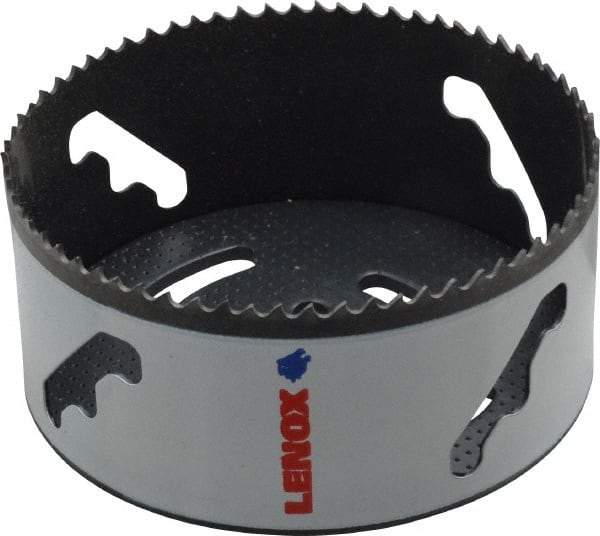 Lenox - 4-1/2" Diam, 1-1/2" Cutting Depth, Hole Saw - Bi-Metal Saw, Toothed Edge - Benchmark Tooling