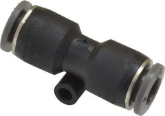 Norgren - 1/4" Tube OD, Brass Push-to-Connect Tube Union - Tube to Tube Connection, 150 Max psi, Nitrile O-Ring, 0 to 175°F Working Temp - Benchmark Tooling