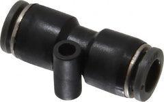 Norgren - 5/16" Tube OD, Brass Push-to-Connect Tube Union - Tube to Tube Connection, 150 Max psi, Nitrile O-Ring, 0 to 175°F Working Temp - Benchmark Tooling