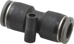 Norgren - 3/8" Tube OD, Brass Push-to-Connect Tube Union - Tube to Tube Connection, 150 Max psi, Nitrile O-Ring, 0 to 175°F Working Temp - Benchmark Tooling