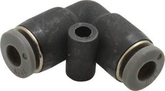 Norgren - 5/32" Tube OD, Brass Push-to-Connect Tube Union Elbow - Tube to Tube Connection, 150 Max psi, Nitrile O-Ring, 0 to 175°F Working Temp - Benchmark Tooling