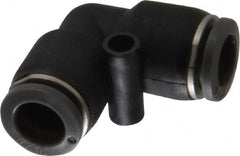 Norgren - 5/16" Tube OD, Brass Push-to-Connect Tube Union Elbow - Tube to Tube Connection, 150 Max psi, Nitrile O-Ring, 0 to 175°F Working Temp - Benchmark Tooling