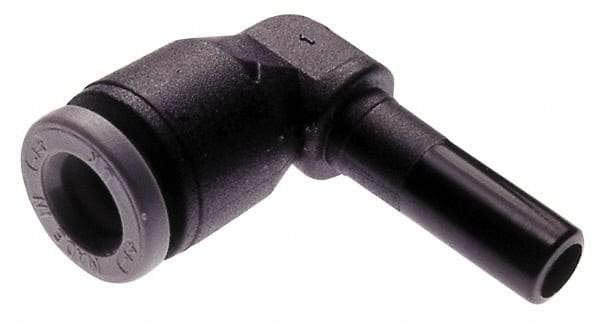 Norgren - 4mm Tube OD, Brass Push-to-Connect Tube Stem Elbow - Tube to Stem Connection, 150 Max psi, Nitrile O-Ring, 0 to 175°F Working Temp - Benchmark Tooling