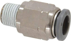 Norgren - 5/16" Tube OD, 1/8 NPTF Brass Push-to-Connect Tube Male Connector - Tube to Male NPT Connection, 150 Max psi, Nitrile O-Ring, 0 to 175°F Working Temp - Benchmark Tooling