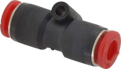 Norgren - 6mm Tube OD, Brass Push-to-Connect Tube Union - Tube to Tube Connection, 150 Max psi, Nitrile O-Ring, 0 to 175°F Working Temp - Benchmark Tooling