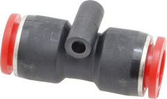 Norgren - 10mm Tube OD, Brass Push-to-Connect Tube Union - Tube to Tube Connection, 150 Max psi, Nitrile O-Ring, 0 to 175°F Working Temp - Benchmark Tooling