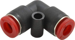 Norgren - 6mm Tube OD, Brass Push-to-Connect Tube Union Elbow - Tube to Tube Connection, 150 Max psi, Nitrile O-Ring, 0 to 175°F Working Temp - Benchmark Tooling