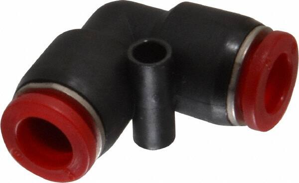 Norgren - 8mm Tube OD, Brass Push-to-Connect Tube Union Elbow - Tube to Tube Connection, 150 Max psi, Nitrile O-Ring, 0 to 175°F Working Temp - Benchmark Tooling