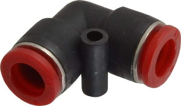 Norgren - 10mm Tube OD, Brass Push-to-Connect Tube Union Elbow - Tube to Tube Connection, 150 Max psi, Nitrile O-Ring, 0 to 175°F Working Temp - Benchmark Tooling