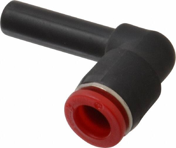 Norgren - 8mm Tube OD, Brass Push-to-Connect Tube Stem Elbow - Tube to Stem Connection, 150 Max psi, Nitrile O-Ring, 0 to 175°F Working Temp - Benchmark Tooling