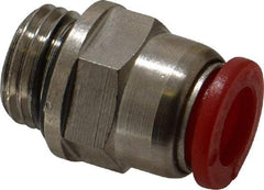 Norgren - 8mm Tube OD, 1/4 BSPP Brass Push-to-Connect Tube Male Connector - Tube to Male BSPP Connection, 150 Max psi, Nitrile O-Ring, 0 to 175°F Working Temp - Benchmark Tooling