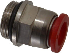 Norgren - 10mm Tube OD, 3/8 BSPP Brass Push-to-Connect Tube Male Connector - Tube to Male BSPP Connection, 150 Max psi, Nitrile O-Ring, 0 to 175°F Working Temp - Benchmark Tooling