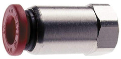 Norgren - 4mm Tube OD, M5x0.8 Metric Brass Push-to-Connect Tube Female Connector - 150 Max psi, Nitrile O-Ring, 0 to 175°F Working Temp - Benchmark Tooling