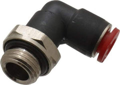 Norgren - 6mm Tube OD, 1/4 BSPP Brass Push-to-Connect Tube Male Swivel Elbow - Tube to Male BSPP Connection, 150 Max psi, Nitrile O-Ring, 0 to 175°F Working Temp - Benchmark Tooling