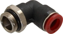 Norgren - 10mm Tube OD, 3/8 BSPP Brass Push-to-Connect Tube Male Swivel Elbow - Tube to Male BSPP Connection, 150 Max psi, Nitrile O-Ring, 0 to 175°F Working Temp - Benchmark Tooling