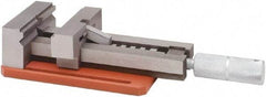 Value Collection - 4" Jaw Width, 4" Jaw Opening Capacity, 1" Jaw Height, Toolmaker's Vise - Flat Jaw, 9" OAL - Benchmark Tooling