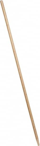 Weiler - 60 x 15/16" Wood Handle for Floor Brushes & Garage Brushes - Threaded Connection, Tan - Benchmark Tooling