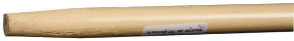 PRO-SOURCE - 48 x 7/8" Wood Handle for Push Brooms - Tapered Connection, Tan - Benchmark Tooling