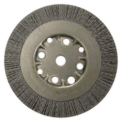 Anderson - 10" OD, 3/4" Arbor Hole, Crimped Nylon Wheel Brush - 1" Face Width - Benchmark Tooling