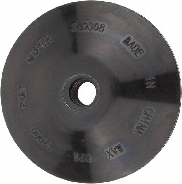 DeWALT - 4-1/2" Diam Locking Nut Disc Backing Pad - Medium Density, 12,000 RPM - Benchmark Tooling
