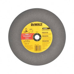 DeWALT - 14" Aluminum Oxide Cutoff Wheel - 7/64" Thick, 1" Arbor, 4,300 Max RPM, Use with Stationary Tools - Benchmark Tooling