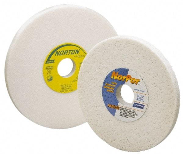 Norton - 12" Diam x 3" Hole x 1" Thick, H Hardness, 60 Grit Surface Grinding Wheel - Aluminum Oxide, Type 1, Medium Grade, 2,070 Max RPM, Vitrified Bond, No Recess - Benchmark Tooling