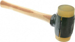 Garland - 6-1/2 Lb Head 2-3/4" Face Urethane Split Head Hammer with Faces - Wood Handle - Benchmark Tooling