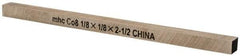 Interstate - M42 Cobalt Square Tool Bit Blank - 1/8" Wide x 1/8" High x 2-1/2" OAL - Exact Industrial Supply