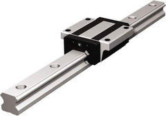 THK - 2,520mm OAL x 34mm Overall Width x 29mm Overall Height 4 Way HSR Rail - 80mm Between Holes, 9 x 14 x 12mm Hole Size - Benchmark Tooling