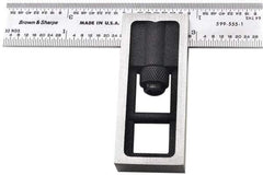 TESA Brown & Sharpe - 4 Inch Long, 4R Double Square - 1/64, 1/32, 1/16 and 1/8 Inch Graduation - Benchmark Tooling