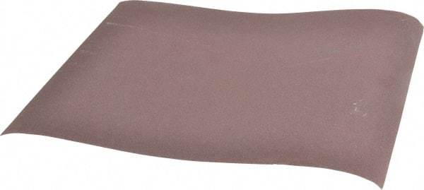 Norton - 180 Grit, Aluminum Oxide Sanding Sheet - 11" Long x 9" Wide, Very Fine Grade, J Weighted Cloth Backing - Benchmark Tooling