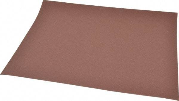 Norton - 220 Grit, Aluminum Oxide Sanding Sheet - 11" Long x 9" Wide, Very Fine Grade, J Weighted Cloth Backing - Benchmark Tooling