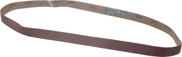 3M - 1" Wide x 48" OAL, 80 Grit, Aluminum Oxide Abrasive Belt - Aluminum Oxide, Medium, Coated, X Weighted Cloth Backing, Series 341D - Benchmark Tooling