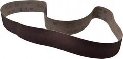 3M - 3" Wide x 72" OAL, 60 Grit, Aluminum Oxide Abrasive Belt - Aluminum Oxide, Medium, Coated, X Weighted Cloth Backing, Series 341D - Benchmark Tooling