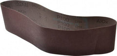 3M - 4" Wide x 36" OAL, 100 Grit, Aluminum Oxide Abrasive Belt - Aluminum Oxide, Fine, Coated, X Weighted Cloth Backing, Series 340D - Benchmark Tooling