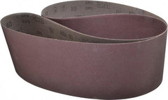 3M - 6" Wide x 79" OAL, 80 Grit, Aluminum Oxide Abrasive Belt - Aluminum Oxide, Medium, Coated, X Weighted Cloth Backing, Series 341D - Benchmark Tooling