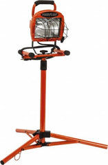 Southwire - 110 VAC, 500 Watt, Electric, Halogen Portable Tripod Work Light - 6' Cord, 1 Head, 66" High - Benchmark Tooling