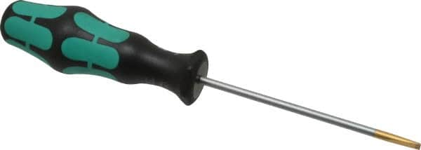 Wera - 198mm OAL Standard Slotted Screwdriver - Round Shank, Ergonomic Handle - Benchmark Tooling