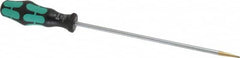 Wera - 298mm OAL Standard Slotted Screwdriver - Round Shank, Ergonomic Handle - Benchmark Tooling